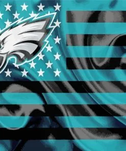 Philadelphia Eagles Flag paint by number