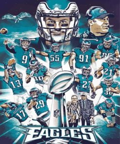Philadelphia Eagles Poster paint by number