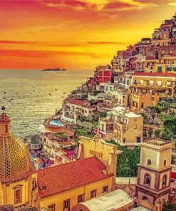 Positano At Sunset paint by numbers
