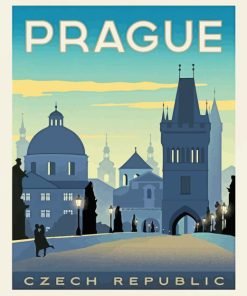 Prague Czech Republic paint by numbers