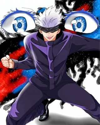 Satoru Gojo Jujutsu Kaisen Paint By Numbers