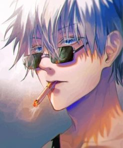 Satoru Gojo Smoking Paint By Numbers