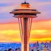Seattle Space Needle Paint By Numbers