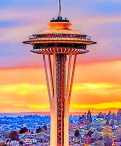 Seattle Space Needle Paint By Numbers
