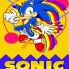 Sonic The Hedgehog Poster paint by numbers