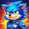 Sonic The Hedgehog paint by numbers