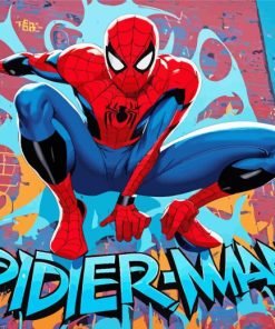 Spider Man Graffiti paint by numbers