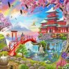 Spring Japanese Garden paint by number