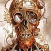 Steampunk Skull paint by numbers