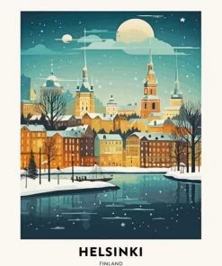 Suomi Finland Poster paint by numbers