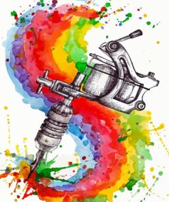 Tattoo Gun paint by numbers