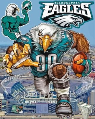 The Philadelphia Eagles Poster paint by number