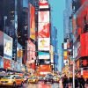 Times Square At Night paint by numbers