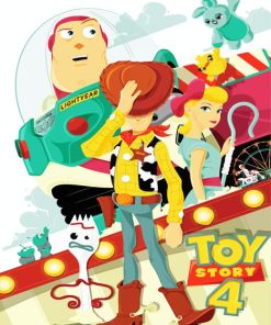 Toy story animated movie paint by numbers