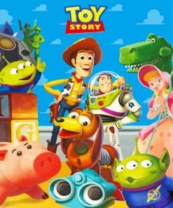 Toy story disney movie paint by numbers
