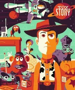 Toy story poster paint by number