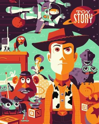Toy story poster paint by number
