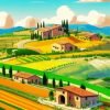 Tuscany Farm paint by numbers