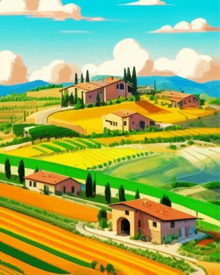 Tuscany Farm paint by numbers
