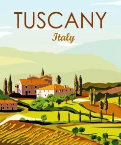 Tuscany Italy Poster paint by numbers