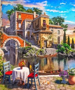 Tuscany Village paint by numbers