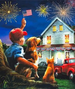 USA 4th Of July Paint By Number