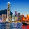 Victoria Harbour Hong Kong paint by number