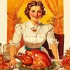 Vintage Thanksgiving paint by numbers