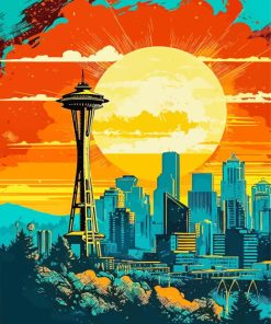 Seattle Washington Paint By Numbers