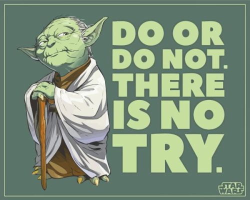 Yoda Quote paint by numbers