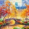 Abstract Autumn Central Park Paint By Number