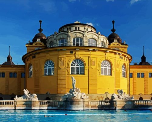 Szechenyi Thermal Bath Budapest Paint By Number