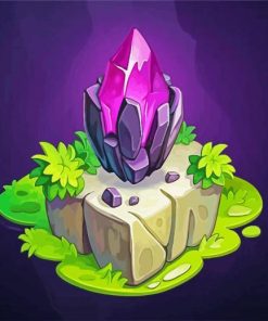Aesthetic Purple Crystal Paint By Number