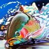 Trout Fish In Water Paint By Numbers