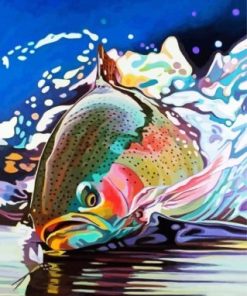 Trout Fish In Water Paint By Numbers