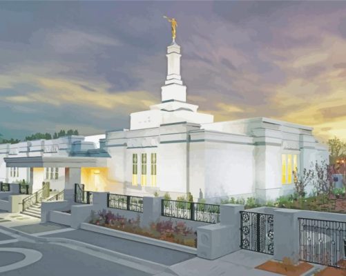 Edmonton Temple Canada Paint By Number