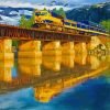 Alaska Railroad reflection Paint By Number