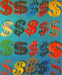Andy Warhol Dollar Sign Paint By Number