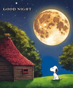 Snoopy Good Night Paint By Number