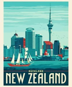 Auckland Poster Paint By Number