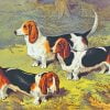 Basset At The Beach Paint By Number