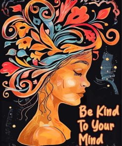 Be Kind To your Mind Art Paint By Numbers