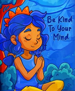 Be Kind To your Mind Art Paint By Number