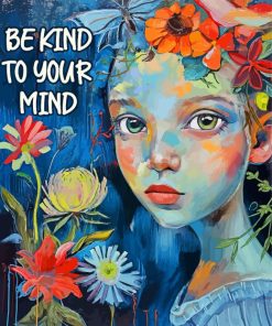 Aesthetic Be Kind To your Mind Paint By Number