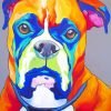 Boxer Dog Pop Art Paint By Number