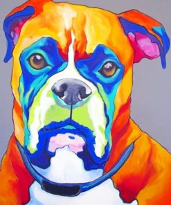 Boxer Dog Pop Art Paint By Number