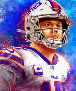 Buffalo Bills Josh Allen Paint By Number