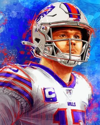 Buffalo Bills Josh Allen Paint By Number