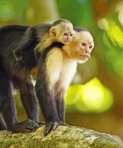 Capuchin Monkeys Paint By Number