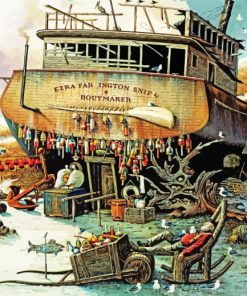 Charles Wysocki Where The Buoys Are Paint By Number